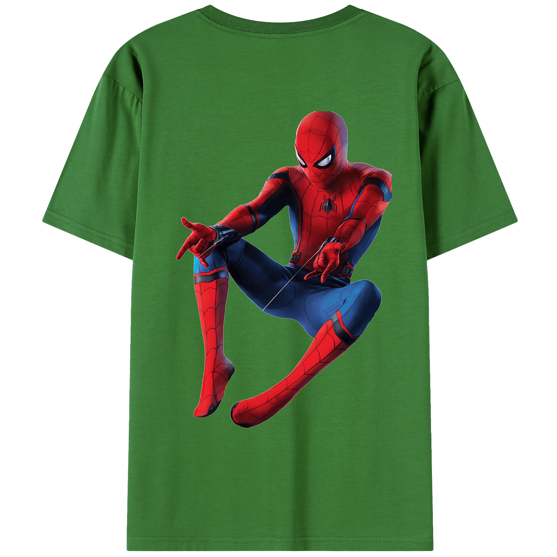 （画像用） Spider Man スパイダーマン レディース半袖Tシャツ(バックプリント)